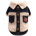 Dog Coat Jacket Winter Dog Clothes Thicken Warm Pet Outfit Pomeranian Bichon Poodle Schnauzer Welsh Corgi Clothing (A L code)