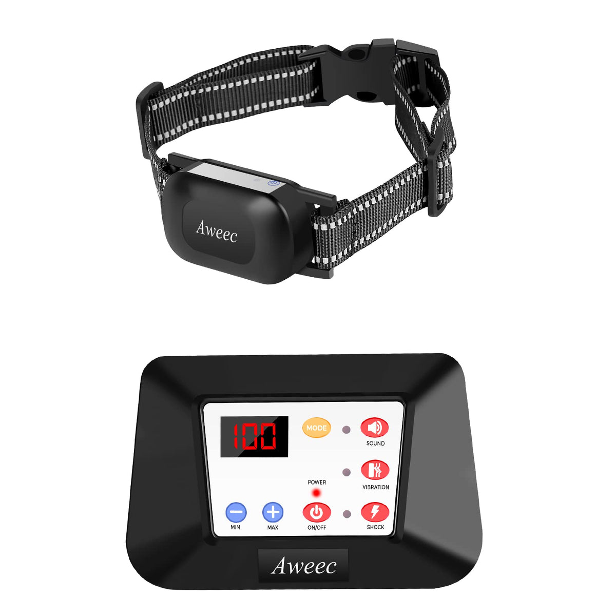 Wireless Dog Fence, 2 in1 Electric Dog Boundary System & Remote Trainer & Wireless Pet Fence for The Yard, Adjustable Pet Training Collar Receiver for Small Medium Large Dogs (for 1 Dog)