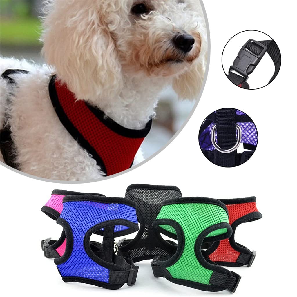 Pet Dog Harness Pet Control Harness Collar Safety Harness Mesh Vest Adjustable Harness (G S)