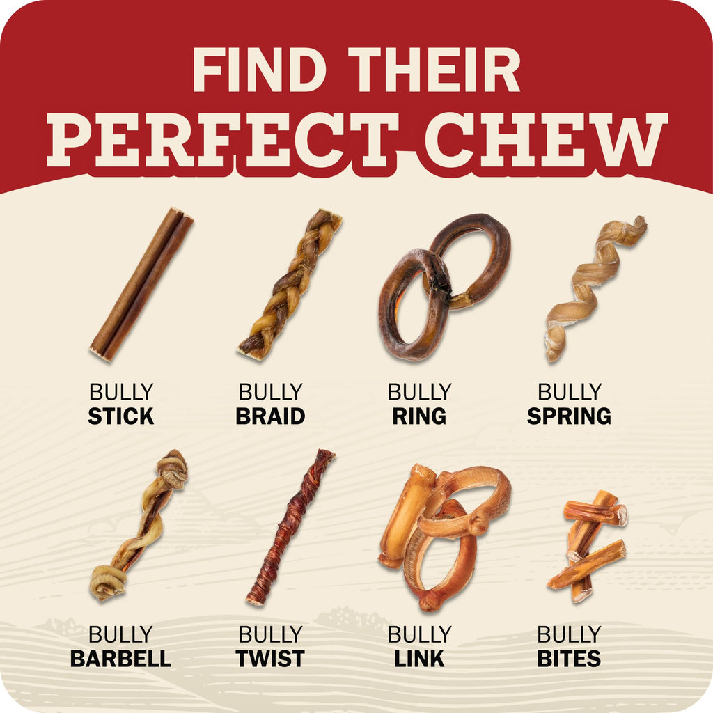 Redbarn 12" Bully Sticks 100% Natural Beef Dog Chew Rawhide Free Case of 35