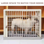 Four Seasons Universal Dog Crate, Small and Medium-Sized Dog Crate, Indoor Resin pet Crate, can be rotated 360 °, Move The Position at Will, PP Material, no Noise, Suitable for Indoor(Large)