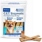 Virbac C.E.T. Enzymatic Oral Hygiene Chews for Dogs, Tartar Control, Extra Small Under 11lbs (Pack of 12)