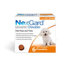 NexGard® (afoxolaner) Flea and Tick Protection for Dogs Oral Soft Beef Flavored Chewables, 24.1 to 60 lbs. (Purple Box) 6 Chews (6 Month Supply)