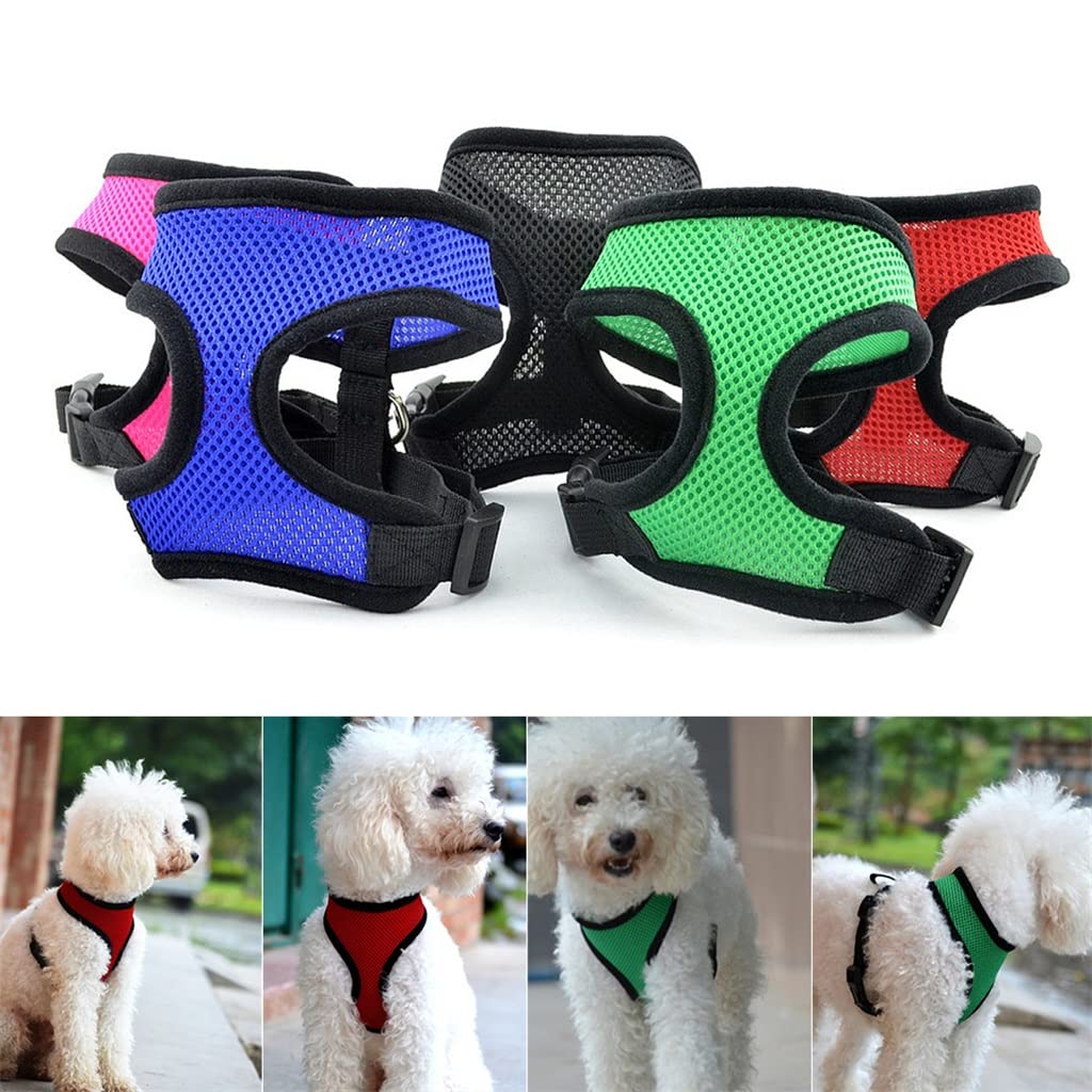 Pet Dog Harness Pet Control Harness Collar Safety Harness Mesh Vest Adjustable Harness (B L)