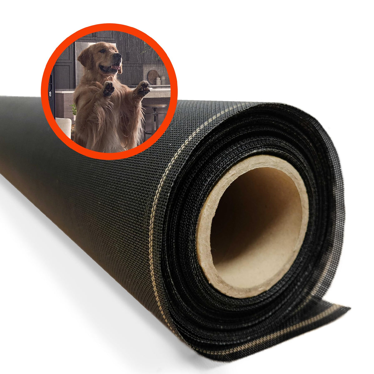 Pet & Weather Resistant Insect Screen - 17/14 Mesh - Roll 72 in x 25 ft