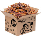 ValueBull Bully Sticks for Small Dogs, Thin 6 Inch, 200 Count Bulk Pack - All Natural Dog Treats, 100% Beef Pizzles, Single Ingredient