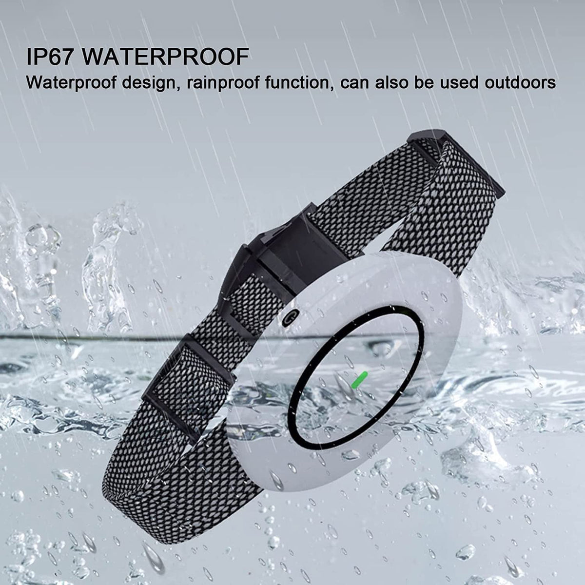 Long Lasting Anti Bark Dog Collar IP67 Waterproof Dog Training Collar Bark Collar Suitable for Many Kinds of Dogs Remote Control Distance Up to 800m