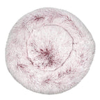 Long Plush Round Dog Cushion Pet Bed for Samll House Washable Bed Winter Warm Sleeping Puppy Soft Bed (G L)