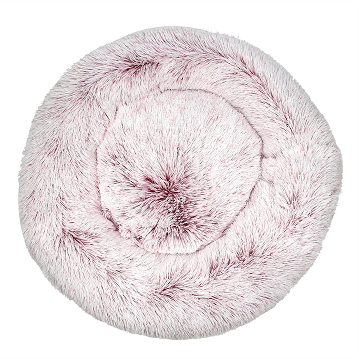 Long Plush Round Dog Cushion Pet Bed for Samll House Washable Bed Winter Warm Sleeping Puppy Soft Bed (G L)
