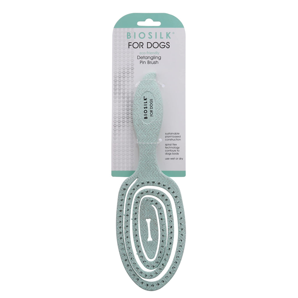 BioSilk for Pets Eco-Friendly Detangling Pin Brush for Dogs, 48-Pack