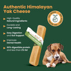 Yak Cheese Himalayan Yak Chews, Long-Lasting Hard Chew for Dogs, 20 Count