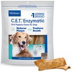 Virbac C.E.T. Enzymatic Oral Hygiene Chews for Dogs, Tartar Control, Extra Small Under 11lbs (Pack of 12)