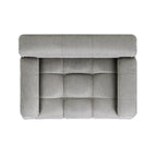 Marcel Upholstered Modern Pet Bed, Small to Medium Dog or Cat Uptown Gray Performance Velvet