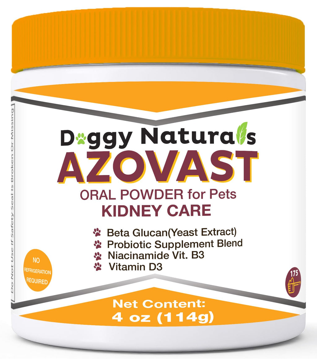 Azovast Plus Kidney Health Supplement for Dogs & Cats -24 Billion CFU- NO Refrigeration Required - Help Support Kidney Function & Manage Renal Toxins - Renal Care Supplement Capsule(U.S.A)(360 Caps)