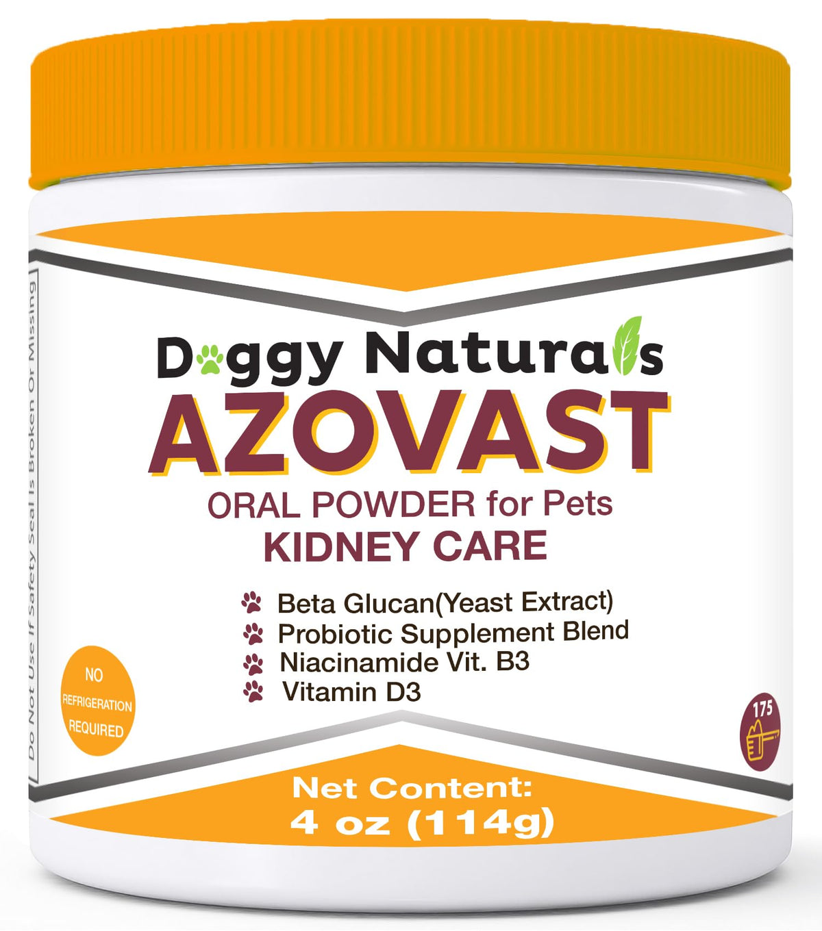 Azovast Plus Kidney Health Supplement for Dogs & Cats -24 Billion CFU- NO Refrigeration Required - Help Support Kidney Function & Manage Renal Toxins - Renal Care Supplement Capsule(U.S.A)(360 Caps)