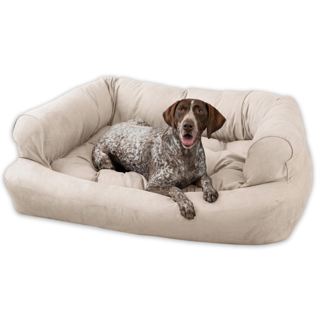 Snoozer Pet Products - Overstuffed Luxury Dog Sofa | Small - Buckskin