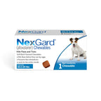 NexGard® (afoxolaner) Flea and Tick Protection for Dogs Oral Soft Beef Flavored Chewables, 24.1 to 60 lbs. (Purple Box) 6 Chews (6 Month Supply)