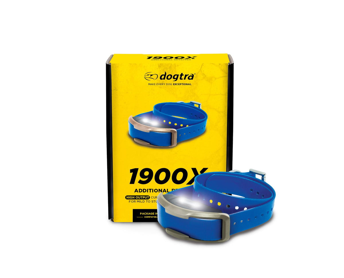 Dogtra 1900X Additional Receiver for E-Collar Training, Rugged, Waterproof, 100-Level Stimulation, for Dogs 45 lbs+, Expand to Multi-Dog System