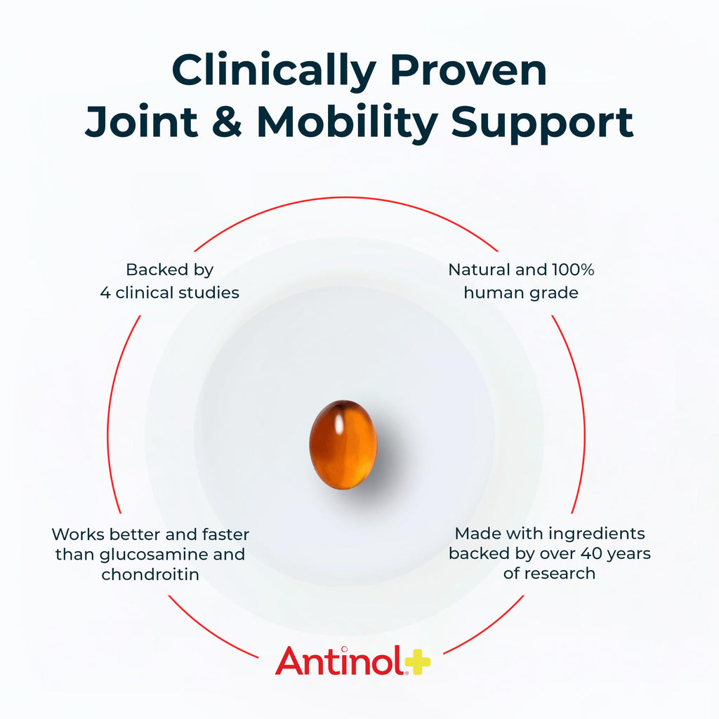 Antinol Plus Mobility Hip & Joint Supplement for Dogs, 180 Soft Gels
