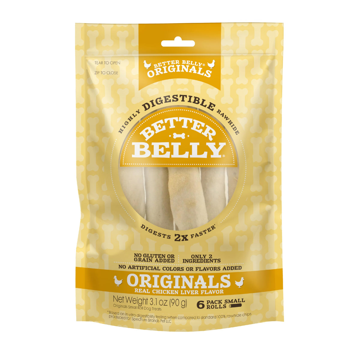 Better Belly Proteins Roll Highly Digestible Dog Treats, 6 Count (24 Pack)