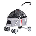 Small Dog Pram Stroller Premium Pet Strollers Pet Stroller for Cats/Dogs Dog Strollers for Small Dogs Clearance Within 20kg Dog Prams Pushchairs (Color : Black)