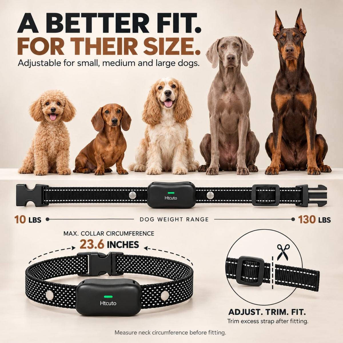Wireless Dog Fence for 2 Dogs, 2-in-1 Electric Fence and Training Collar System, Up to 856 Acres, 5900FT Remote Range, 185-Day Standby, 3 Training Modes, LED Flashlight, IPX7 Waterproof, Black