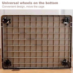 Four Seasons Universal Dog Crate, Small and Medium-Sized Dog Crate, Indoor Resin pet Crate, can be rotated 360 °, Move The Position at Will, PP Material, no Noise, Suitable for Indoor(Large)