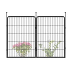 FXW No Dig Garden Fence, Outdoor for Yard, 50in(H) x 62.6ft(L), 24 Panels