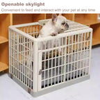 Four Seasons Universal Dog Crate, Small and Medium-Sized Dog Crate, Indoor Resin pet Crate, can be rotated 360 °, Move The Position at Will, PP Material, no Noise, Suitable for Indoor(Large)