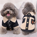 Dog Coat Jacket Winter Dog Clothes Thicken Warm Pet Outfit Pomeranian Bichon Poodle Schnauzer Welsh Corgi Clothing (A L code)