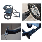Dog Carts for Dogs to Pull People Dog Trailer with Harness Detachable Dogs Pull Carts Dog Walking Carts Can Carry People for Small Medium Large Dogs, Load Capacity 100kg(Size:22lb-88lb)