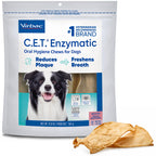 Virbac C.E.T. Enzymatic Oral Hygiene Chews for Dogs, Tartar Control, Extra Small Under 11lbs (Pack of 12)