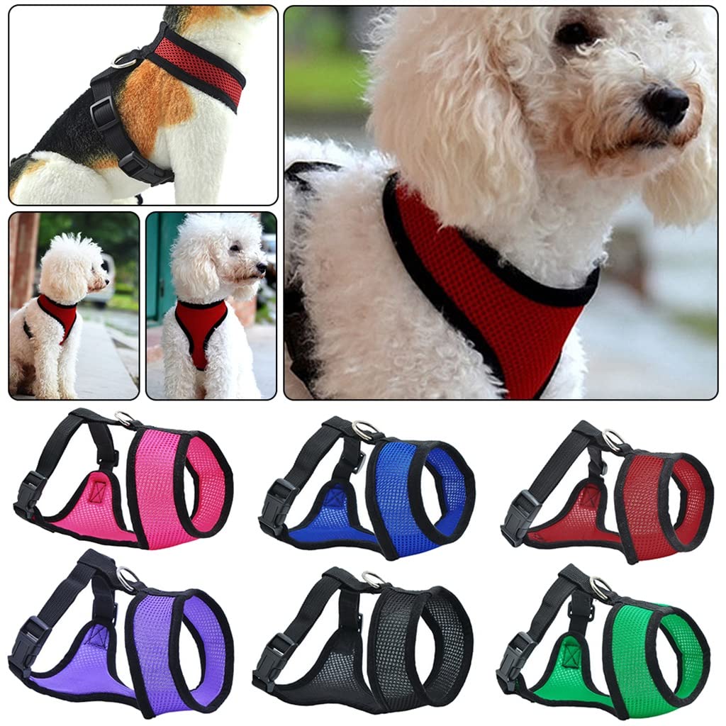 Pet Dog Harness Pet Control Harness Collar Safety Harness Mesh Vest Adjustable Harness (B M)