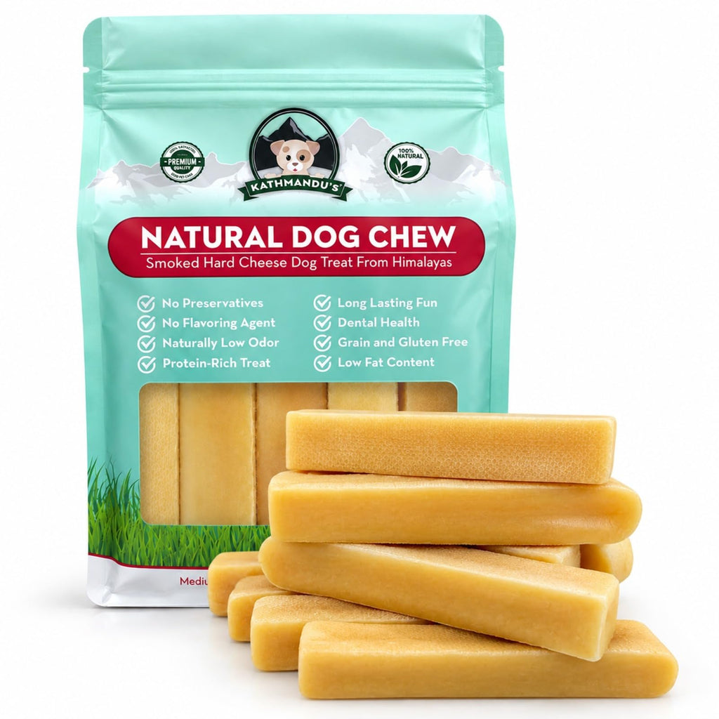 Yak Cheese Himalayan Yak Chews, Long-Lasting Hard Chew for Dogs, 20 Count