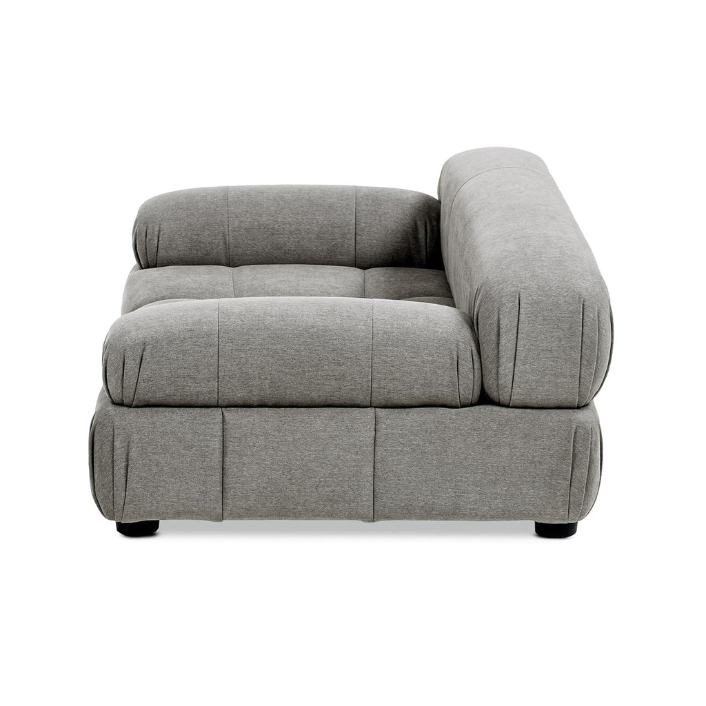 Marcel Upholstered Modern Pet Bed, Small to Medium Dog or Cat Uptown Gray Performance Velvet