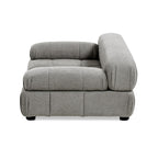 Marcel Upholstered Modern Pet Bed, Small to Medium Dog or Cat Uptown Gray Performance Velvet