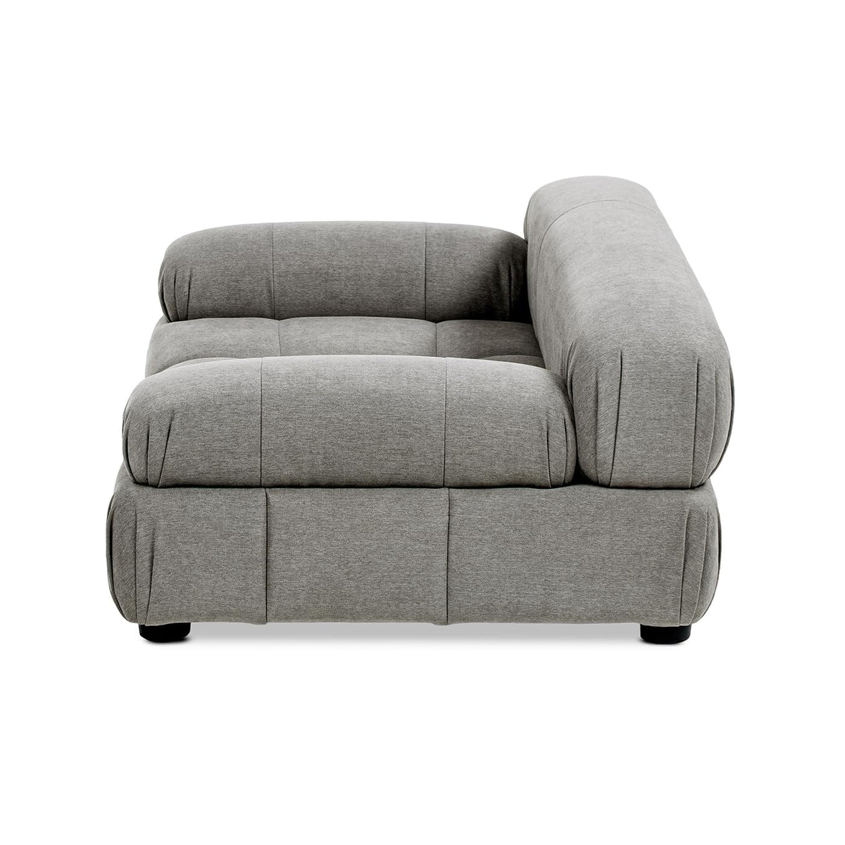 Marcel Upholstered Modern Pet Bed, Small to Medium Dog or Cat Uptown Gray Performance Velvet
