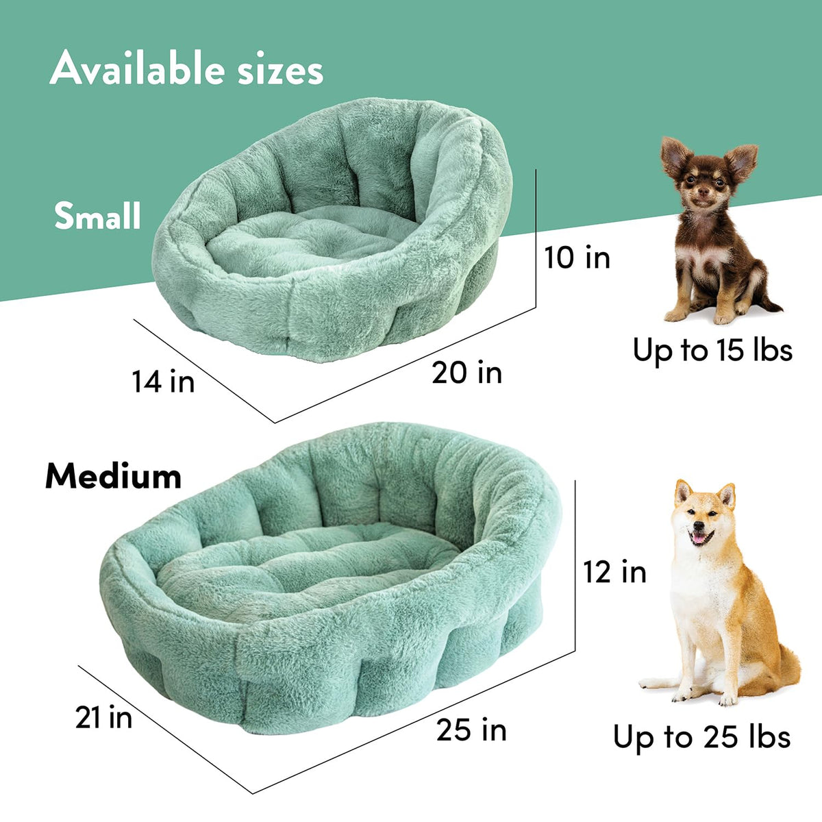 Dog Crate + Orthopedic Pet Bed + Crate Pad + Pet Bowls + Food Mat - Collapsible Pet Crate with Pad and Orthopedic Bed for Pets up to 25 Lbs - Includes (2) Bowls and a Silicone Mat - Medium
