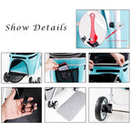 Small Dog Pram Stroller Premium Pet Strollers Pet Stroller for Cats/Dogs Dog Strollers for Small Dogs Clearance Within 20kg Dog Prams Pushchairs (Color : Black)