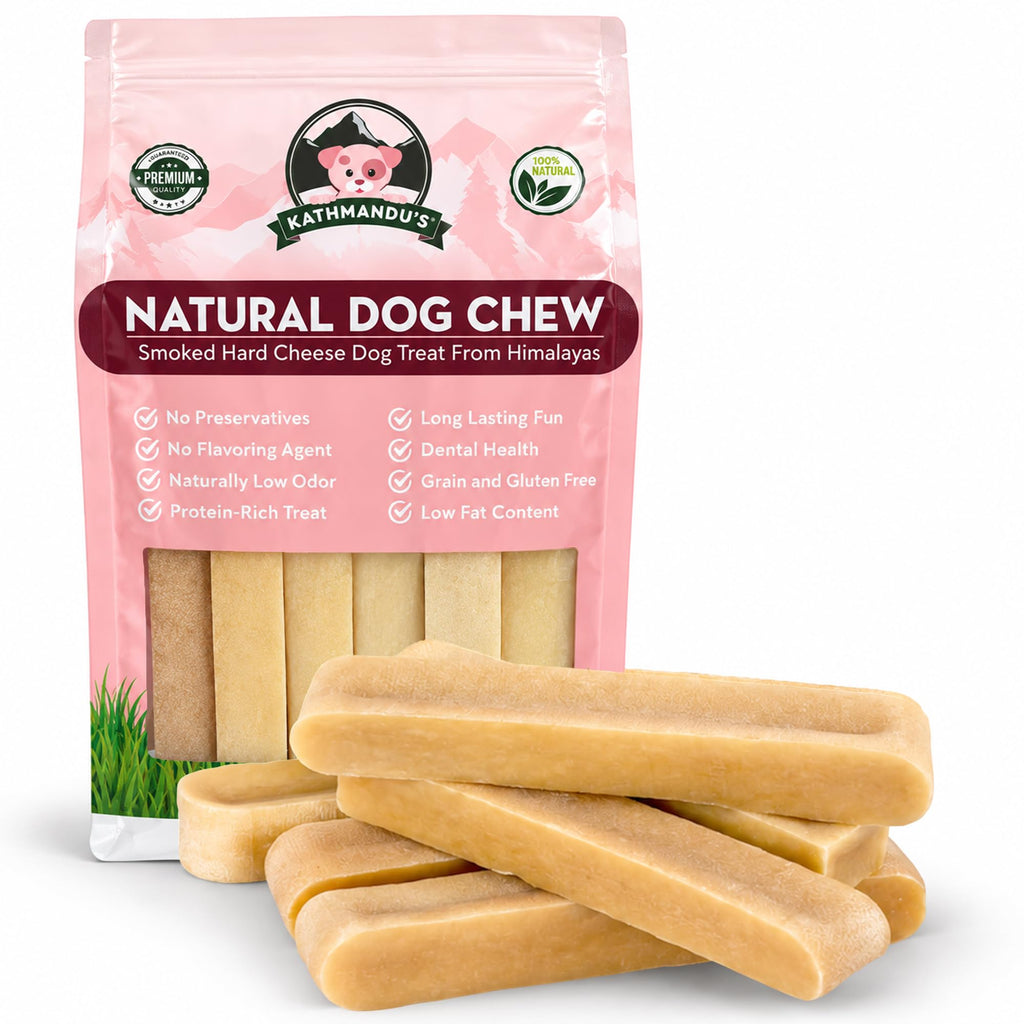 Yak Cheese Himalayan Yak Chews, Long-Lasting Hard Chew for Dogs, 20 Count