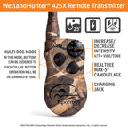 SportDOG WetlandHunter 425X Remote Trainer, 2 Collars