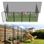FXW No Dig Garden Fence, Outdoor for Yard, 50in(H) x 62.6ft(L), 24 Panels