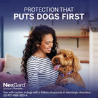 NexGard® (afoxolaner) Flea and Tick Protection for Dogs Oral Soft Beef Flavored Chewables, 24.1 to 60 lbs. (Purple Box) 6 Chews (6 Month Supply)