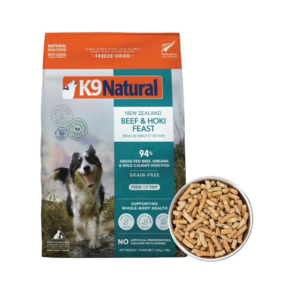 K9 Natural - Freeze Dried High Protein Grain-Free Dog Food Or Topper