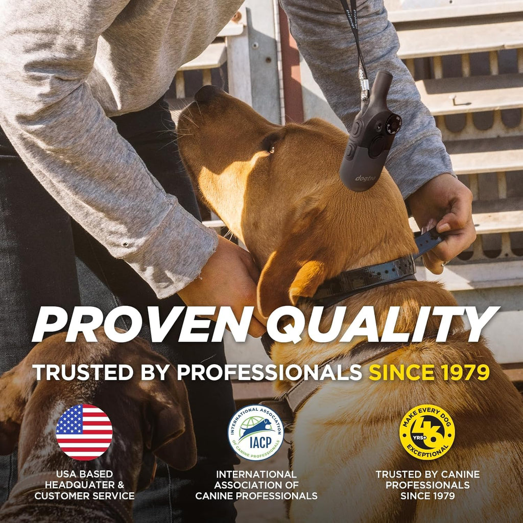 Dogtra 1902S Ergonomic 3/4-Mile IPX9K Waterproof High-Output 2-Dog Remote Dog Training E-Collar