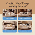 Snoozer Pet Products - Overstuffed Luxury Dog Sofa | Small - Buckskin