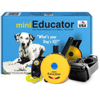 Educator ET-302 Mini E Collar for Dog Training with Remote - 1/2 Mile Range, Waterproof, 100 Blunt Stimulation Levels, Tone or Vibration Mode, Night Light for Small, Medium & Large Dogs (2 Dogs)