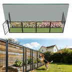 FXW No Dig Garden Fence, Outdoor for Yard, 50in(H) x 62.6ft(L), 24 Panels