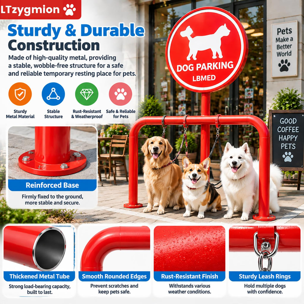Dog Leash Parking Hook, Size: 100 Cm (length) X 120 Cm (height), Hands-free