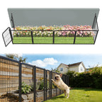FXW No Dig Garden Fence, Outdoor for Yard, 50in(H) x 62.6ft(L), 24 Panels